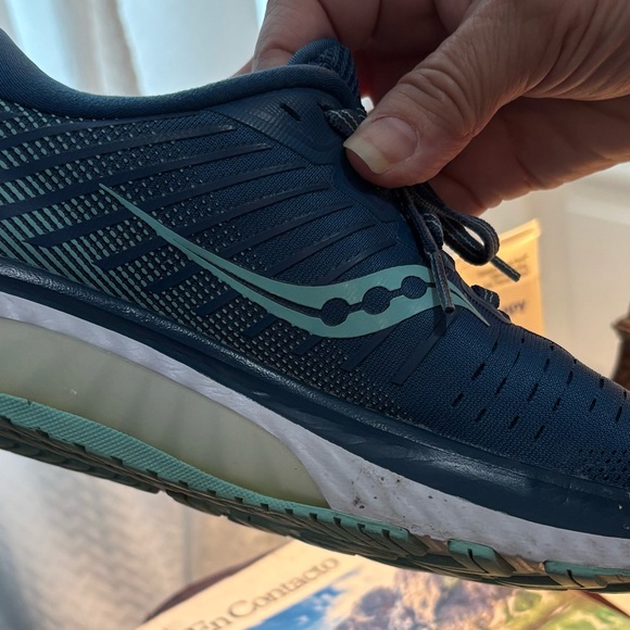 Saucony Teal Athletic Sneakers Size 8.5 - Picture 3 of 4